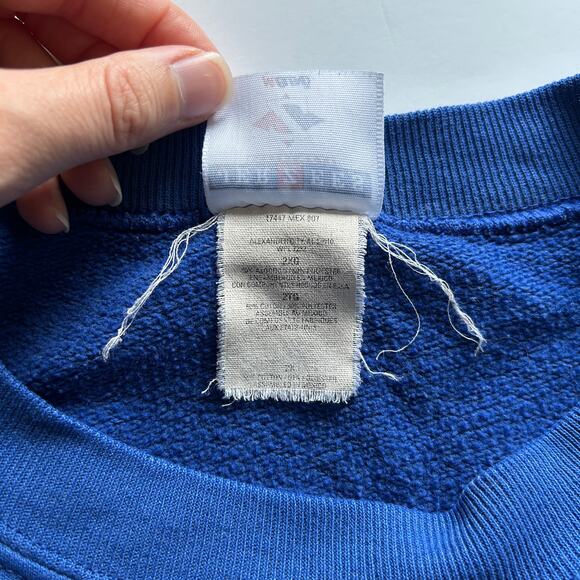 Vintage Jerzees Blue Des Moines Parks & Recreation Crewneck Sweatshirt Size 2XL - Picture 11 of 11